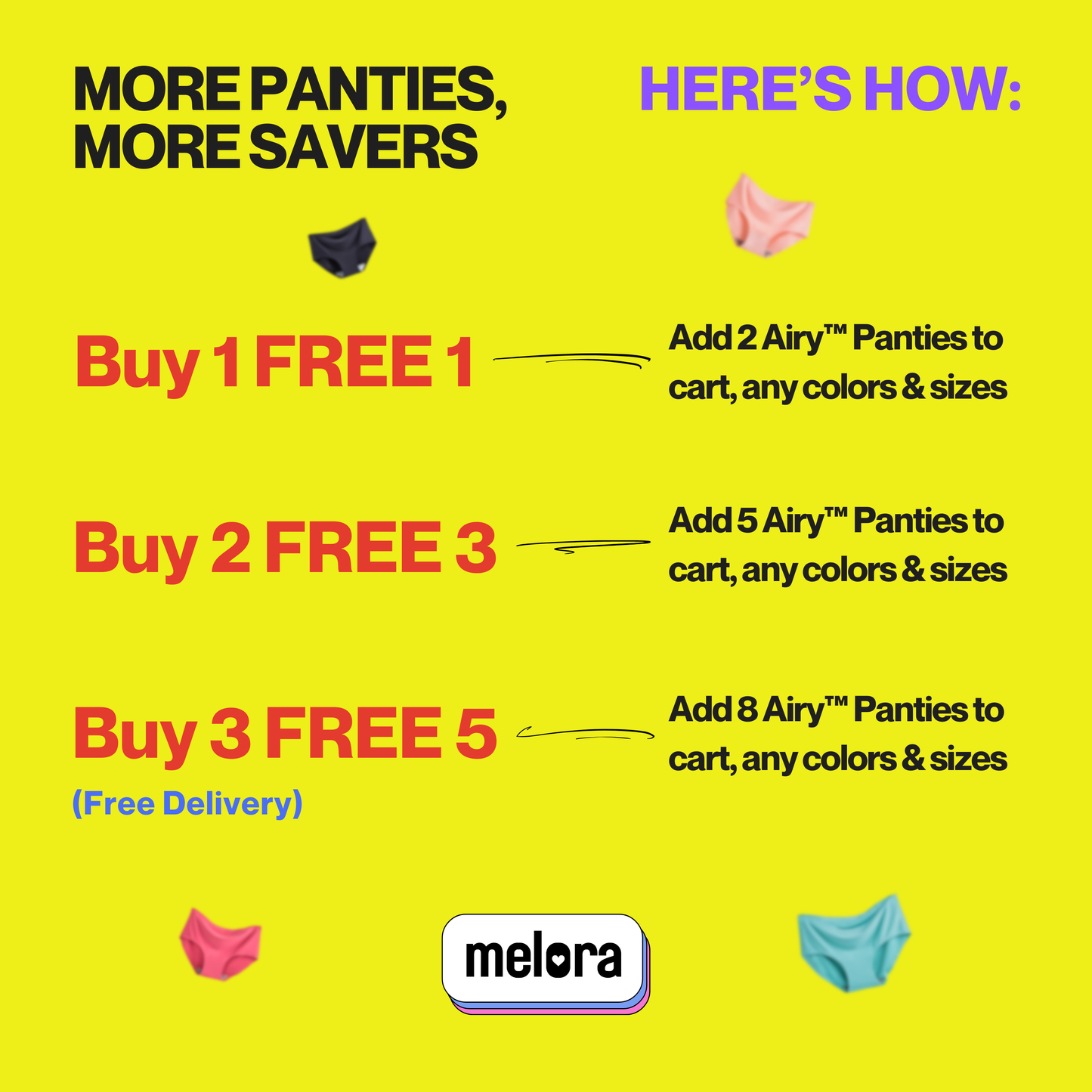 Melora™ Seamless Hybrid Panties